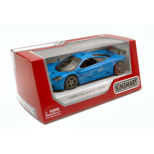 MC LAREN F1 GTR 1995 BLUE cm 12 Kinsmart Modellismo Giocattolo Modellino