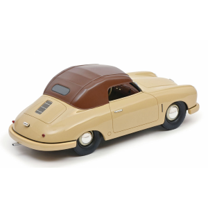 PORSCHE 356 SPIDER CLOSED 1948 BEIGE SOFT TOP 1:18 Schuco Auto Stradali Modellino