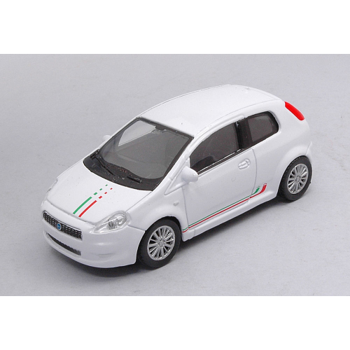 FIAT GRANDE PUNTO 2005 WHITE 1:43 Welly Auto Stradali Modellino