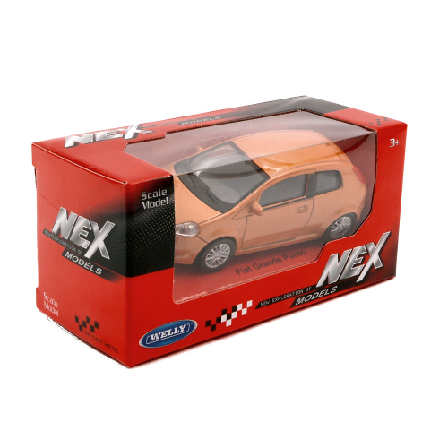 FIAT GRANDE PUNTO 2005 BRONZE METALLIC 1:43 Welly Auto Stradali Modellino