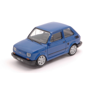 FIAT 126 1972 BLUE 1:43 Welly Auto Stradali Modellino