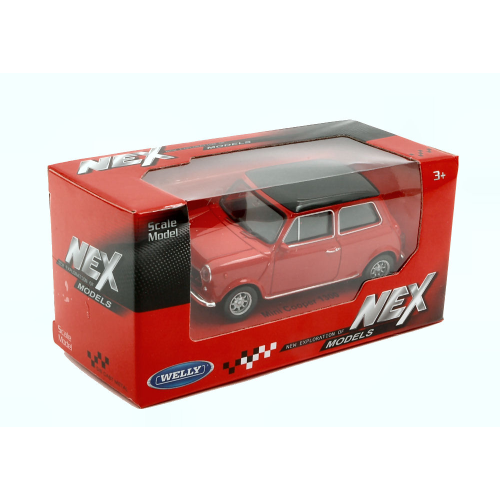 MINI COOPER 1300 1974 RED 1:43 Welly Auto Stradali Modellino