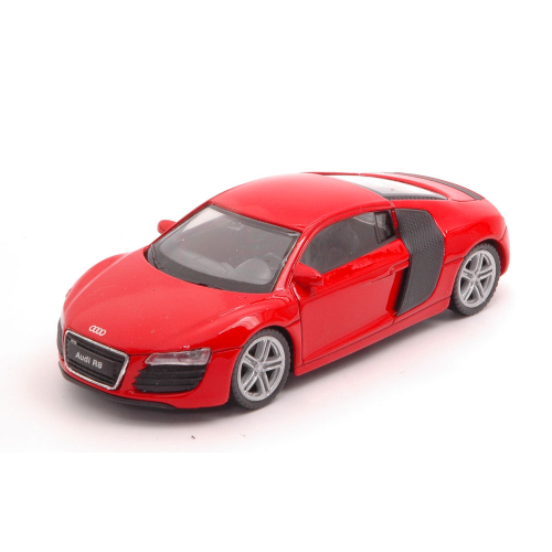 AUDI R8 COUPE' 2008 RED 1:43 Welly Auto Stradali Modellino
