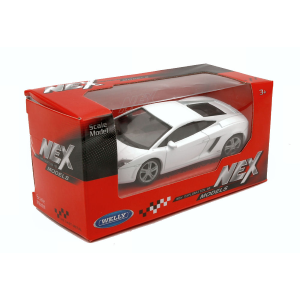 LAMBORGHINI GALLARDO LP560-4 2011 WHITE 1:43 Welly Auto Stradali Modellino