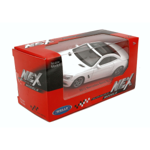 MERCEDES SL500 2012 WHITE 1:43 Welly Auto Stradali Modellino