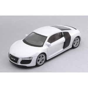 AUDI R8 COUPE' 2007 WHITE 1:43 Welly Auto Stradali Modellino