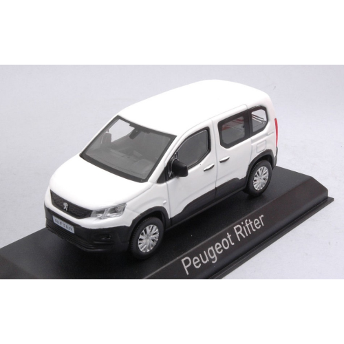 PEUGEOT RIFTER 2018 WHITE 1:43 Norev Auto Stradali Modellino
