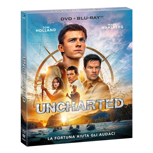 Uncharted (Blu-Ray+Dvd+Portadocumenti+Segnalibro)  [Blu-Ray Nuovo]  