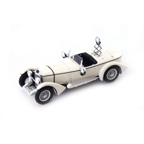 MERCEDES 680 S TIGERJADGWAGEN 1928 WHITE 1:43 Autocult Auto d'Epoca Modellino