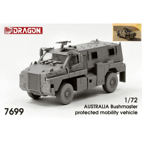 BUSHMASTER PROTECTED MOBILITY VEHICLE KIT 1:72 Dragon Kit Mezzi Militari Modellino