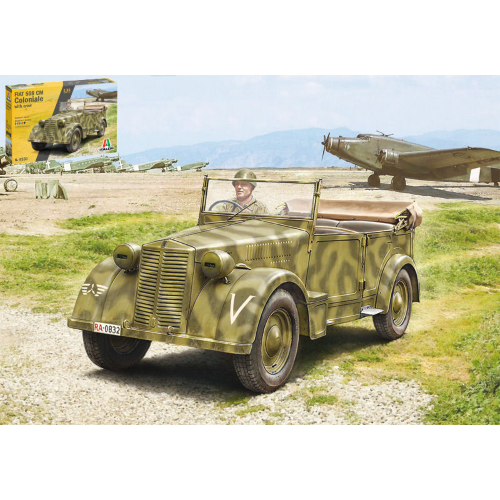 FIAT 508 CM COLONIALE WITH CREW KIT 1:35 Italeri Kit Mezzi Militari Modellino