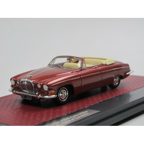 JAGUAR 420G CONVERTIBLE CLASSIC CARS OF COVENTRY 1969 METALLIC RED 1:43 Matrix Scale Models Auto Stradali Modellino