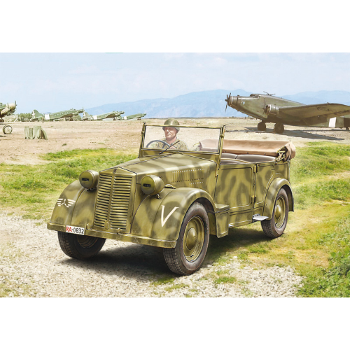 FIAT 508 CM COLONIALE WITH CREW KIT 1:35 Italeri Kit Mezzi Militari Modellino