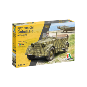 FIAT 508 CM COLONIALE WITH CREW KIT 1:35 Italeri Kit Mezzi Militari Modellino