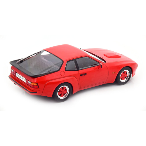 PORSCHE 924 CARRERA GT 1981 RED WITH RED WHEEL RIMS 1:18 ModelCarGroup Auto Stradali Modellino