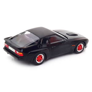PORSCHE 924 CARRERA GT 1981 BLACK WITH RED WHEEL RIMS 1:18 ModelCarGroup Auto Stradali Modellino