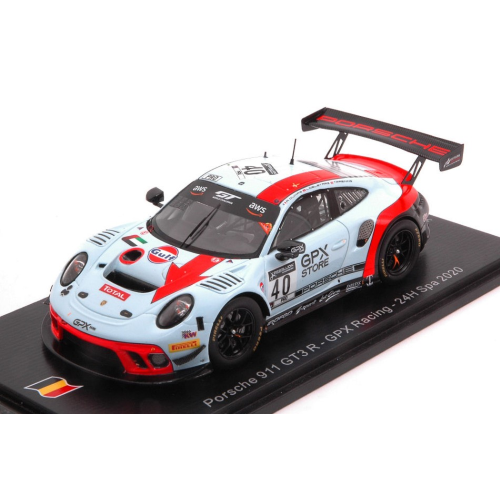 PORSCHE 911 GT3 N.40 24H SPA 2020 DUMAS-DELETRAZ-PREINING 1:43 Spark Model Auto Competizione Modellino