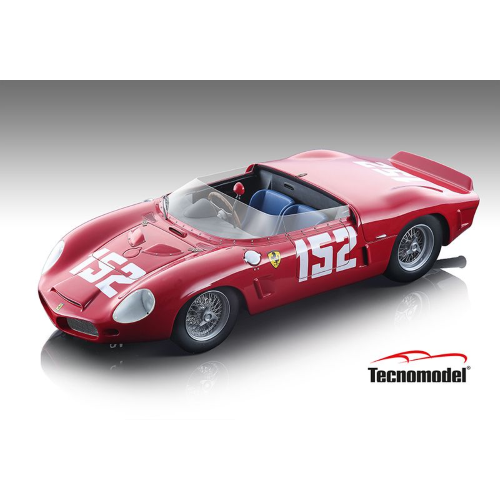 FERRARI DINO 246SP N.152 WINNER TARGA FLORIO 1962 RODRIGUEZ/MAIRESSE/GENDEBIEN 1:18 Tecnomodel Auto Competizione Modellino