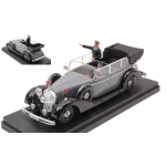 MERCEDES 770K 1942 WITH HITLER AND DRIVER FIGURES 1:43 Rio Personaggi Storici Die Cast Modellino