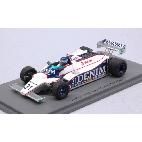 OSELLA FA1B MIGUEL ANGEL GUERRA 1981 N.31 SAN MARINO GP 1:43 Spark Model Formula 1 Modellino