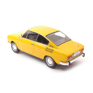 SKODA 110R 1971 YELLOW 1:24 Whitebox Auto Stradali Modellino