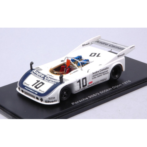 PORSCHE 908/3 N.10 500 KM DIJON 1976 B.WOLLEK-H.GODEL 1:43 Spark Model Auto Competizione Modellino