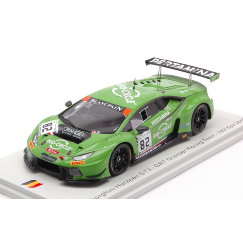 LAMBORGHINI HURACAN GT3 N.82 24H SPA 2018 INEICHEN-KEEN-PERERA 1:43 Spark Model Auto Competizione Modellino