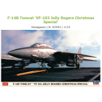 F-14B TOMCAT VF-103 JOLLY ROGERS CHRISTMAS SPECIAL KIT 1:72 Hasegawa Kit Aerei Die Cast Modellino