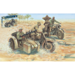 GERMAN MOTORBIKES WW II KIT 1:72 Italeri Kit Figure Militari Die Cast Modellino