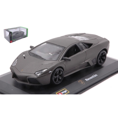 LAMBORGHINI REVENTON 2007 MATT BLACK 1:32 Burago Auto Stradali Modellino