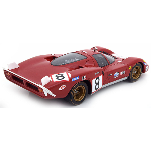 FERRARI 512 S LONG TAIL N.8 ACCIDENT LE MANS 1970 C.REGAZZONI-A.MERZARIO 1:18 CMR Auto Competizione Modellino