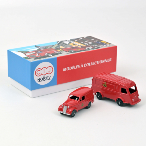 RENAULT 1000KGS VAN + DAUPHINOISE VAN BELGIAN POST PACK 1953 1:43 Norev Camion Modellino
