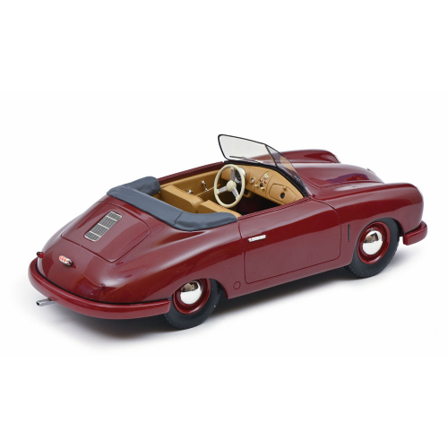 PORSCHE 356 GMUND CABRIOLET OPEN 1948 AMARANT RED 1:18 Schuco Auto Stradali Modellino