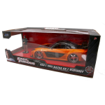 HAN 1995 MAZDA RX-7 ORANGE FAST & FURIOUS WITH FIGURE 1:24 Jada Toys Movie Modellino