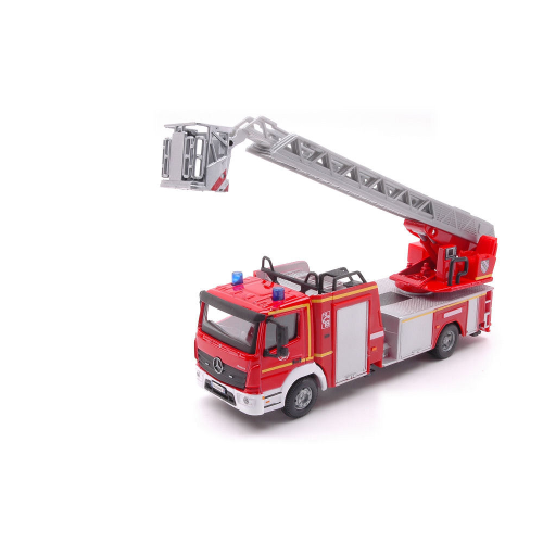 MERCEDES ATEGO MAGIRUS DLK 23/12 EMERGENCY FIRE TRUCK 1:50 Burago Pompieri Modellino