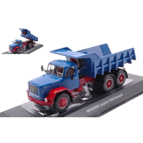 MAGIRUS JUPITER 6x6 1964 TRUCK CASSONE RIBALTABILE 3-ASSI 1:43 Ixo Model Camion Modellino