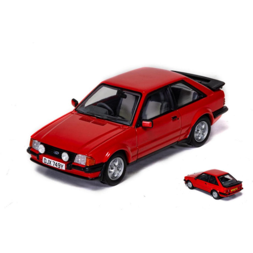 FORD ESCORT MK3 XR31 SUNBURST 1983 RED 1:43 Vanguards Auto Stradali Modellino