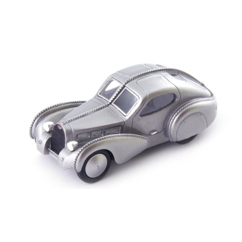 BUGATTI TYPE 68 COUPE 1945 METALLIC SILVER 1:43 Autocult Auto d'Epoca Modellino