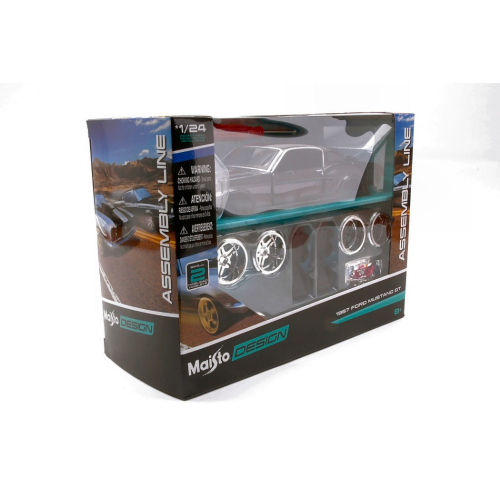 FORD MUSTANG GT 1967 BLACK KIT 1:24 Maisto Kit Auto Modellino