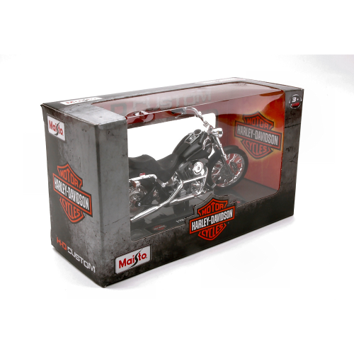 HARLEY DAVIDSON FXST SOFTAIL 1984 BLACK 1:18 Maisto Moto Modellino