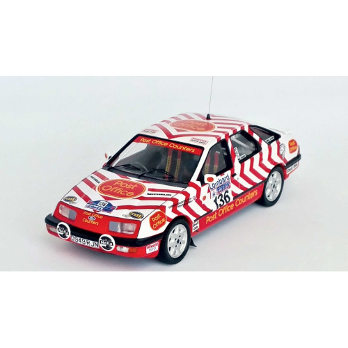 FORD SIERRA XR 4x4 N.136 RAC RALLY 1987 RIDLEY-BRADFORD 1:43 Trofeu Auto Rally Modellino