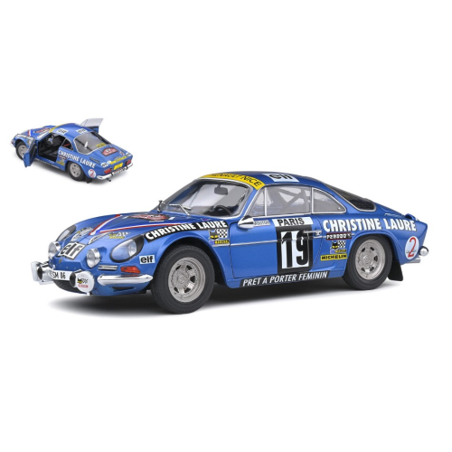 ALPINE A110 1600S N.19 RALLY MONTE CARLO 1976 MOUTON 1:18 Solido Auto Rally Modellino
