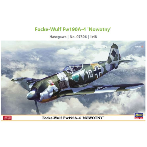 FOCKE-WULF Fw190A NOWOTNY KIT 1:48 Hasegawa Kit Aerei Modellino
