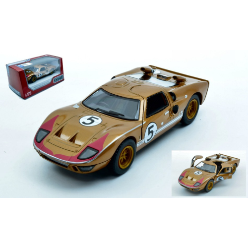 FORD GT40 MKII N.5 GOLD BOX cm 12 Kinsmart Modellismo Giocattolo Modellino