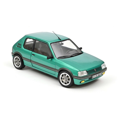PEUGEOT 205 GRIFFE 1990 GREEN METALLIC 1:18 Norev Auto Stradali Modellino
