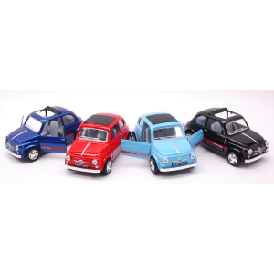 FIAT 500 CLASSIC cm 12 (1 Modellino a Scelta) 1:24 Kinsmart Modellismo Giocattolo Modellino