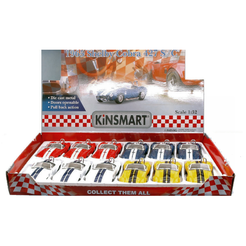 SHELBY COBRA 427 S/C 1965 cm 12 (1 Modellino a Scelta) 1:32 Kinsmart Modellismo Giocattolo Modellino
