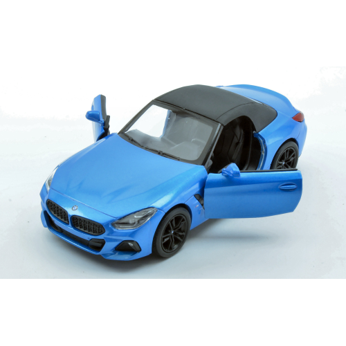 BMW Z4 2019 WITH CLOSED SOFT TOP BLUE BOX cm 12 Kinsmart Modellismo Giocattolo Modellino