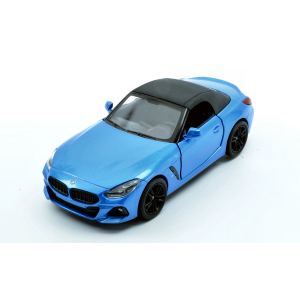 BMW Z4 2019 WITH CLOSED SOFT TOP BLUE BOX cm 12 Kinsmart Modellismo Giocattolo Modellino