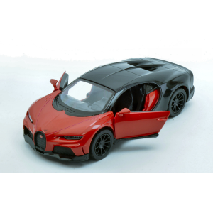 BUGATTI CHIRON SUPERSPORT RED/BLACK cm 11 1:32 BOX Kinsmart Modellismo Giocattolo Modellino